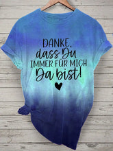 Damen Muttertag Geschenk Kurzarm T-Shirt zartstils